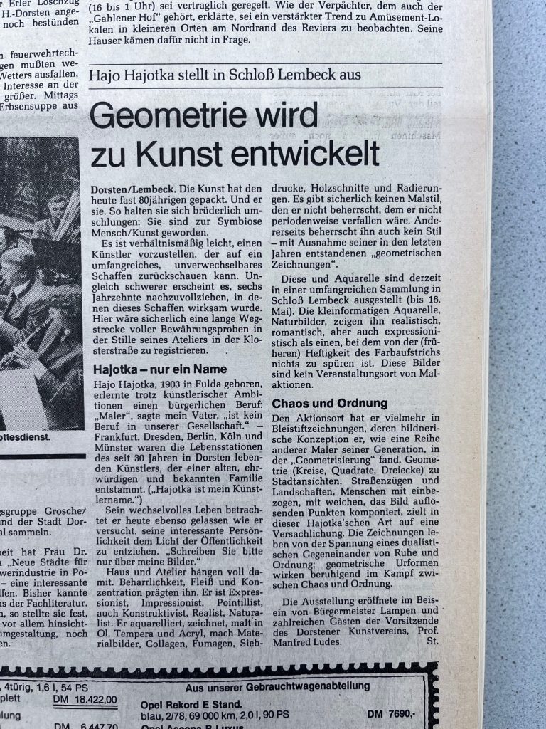 Ruhrnachrichten Dorsten vom  29.04.1982